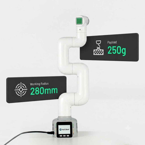 myCobot 280 M5 - 6 DOF Collaborative Robotic Arm ( Dual Screen Version)