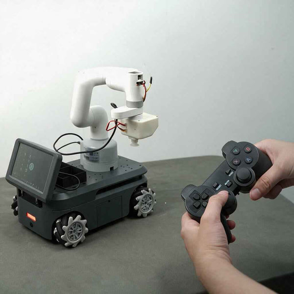 myAGV Pi - Mobile Chassis Autonomous Navigation Raspberry Pi Robot Kit 2D Mapping, Smart 4-Wheel Drive Vehicle with Gamepad