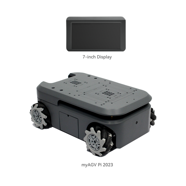 myAGV PI - Mobile Chassis Autonomous Navigation Raspberry Pi Robot Kit 2D/3D Mapping, Smart 4-Wheel Drive Vehicle with Gamepad