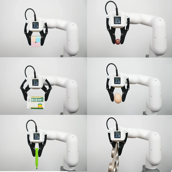 myGripper F100 for myCobot 320: Force-Controlled Gripper with Bonus Flexible Fingertips (Replaceable)