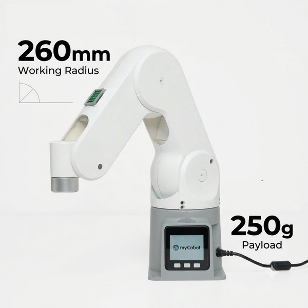 myPalletizer 260 M5Stack - The Most Compact 4 DOF Robotic Arm (Dual Screen Version)