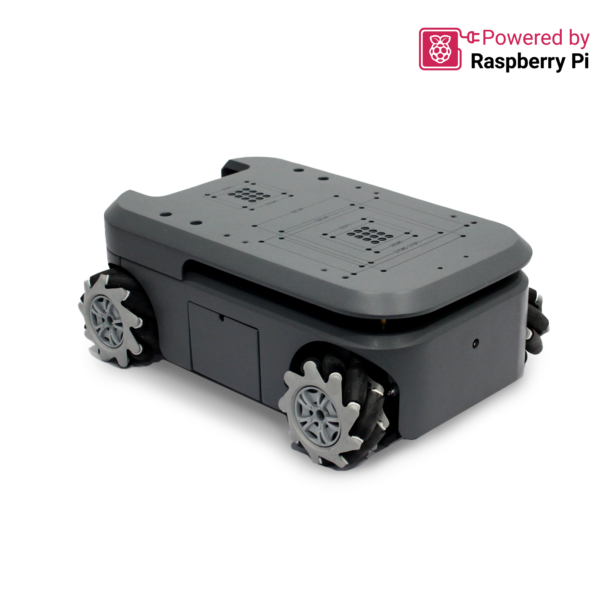 myAGV PI - Mobile Chassis Autonomous Navigation Raspberry Pi Robot Kit 2D/3D Mapping, Smart 4-Wheel Drive Vehicle with Gamepad