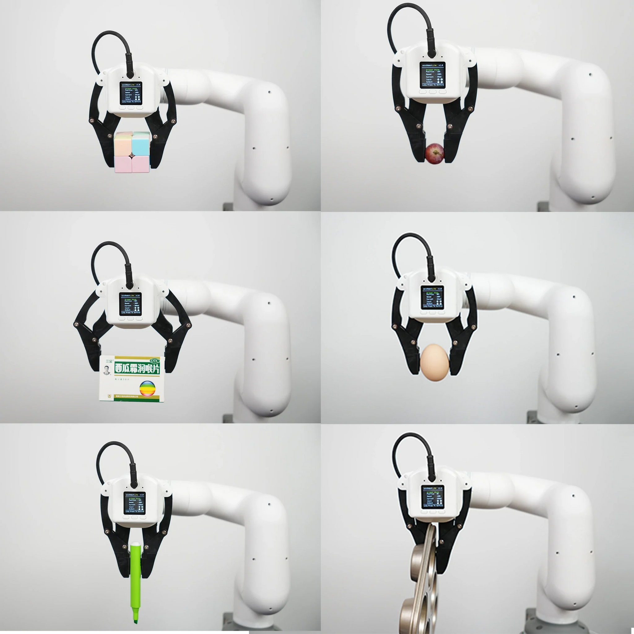 myGripper F100 for myCobot 320: Force-Controlled Gripper with Bonus Flexible Fingertips (Replaceable)